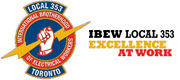 The International Brotherhood of Electrical Workers (IBEW) Local 353